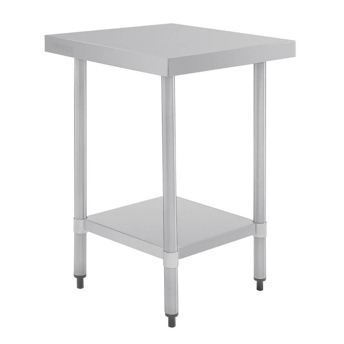 Vogue Stainless Steel Prep Table With Undershelf 900x600x700mm Commercial Kitchen Storage