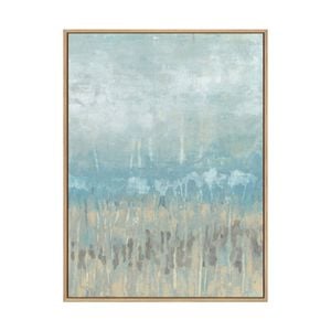 Artey | Coastline Abstraction II - Framed Canvas - Natural Frame - 120 x 160cm