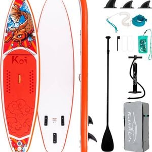 335cm Inflatable Stand Up Paddle Board Set, Paddle And Backpack