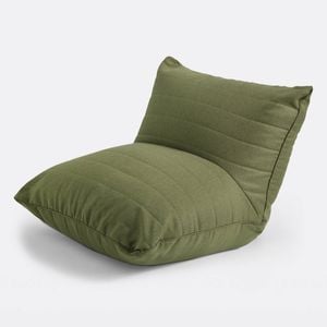 Cadence & Co. Linoire Quilted Beanbag Lounger Cover Moss Green