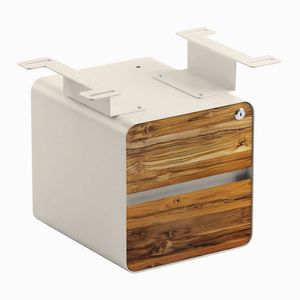Desky Minimal Under Desk Cabinet Wheat Frame