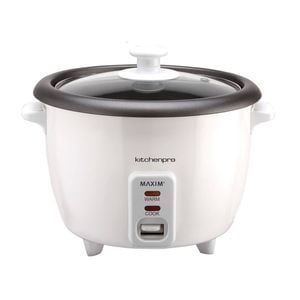 Maxim Kitchen Pro 1.8L/10 Cup Rice Cooker Non-Stick Pan White