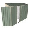 Build-a-Shed 0.8 x 3 x 2m Hinged Door Tunnel Shed with Single Sliding Side Door - Green