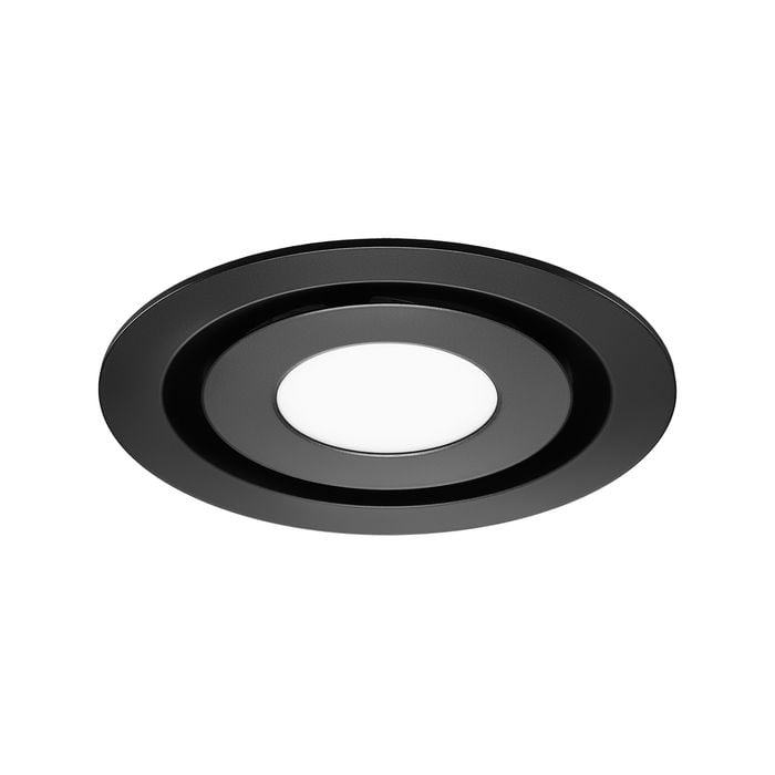 Manrose Contour LED Round Black Fascia