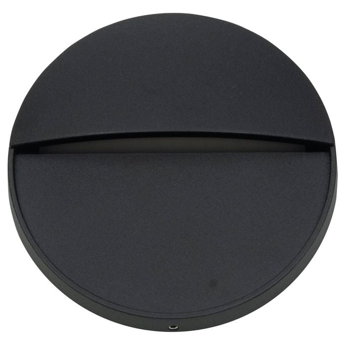 Arlec 4W CCT LED Round Black Exterior Step Light