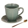 Ashdene Petal Mug, Saucer & Spoon Gift Set - Green