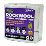 Hydroponic Rockwool 40 x 40 x 40 Grow Cubes - 18 pack
