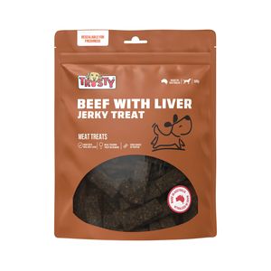 Trusty 500g Beef with Liver Jerky Dog Treats