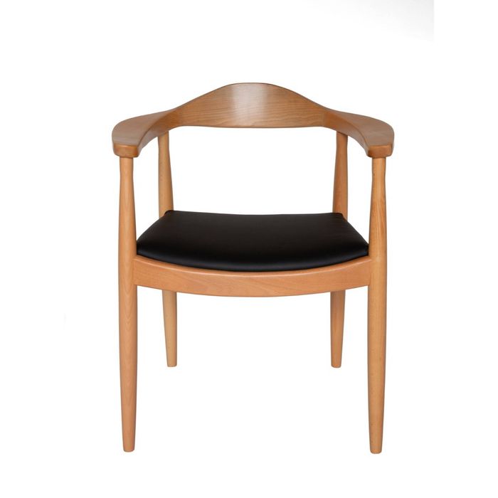 SK Designer Living | Replica Hans Wegner 'The Chair' PP501 Armchair - Natural & Black