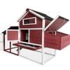 Yes4pets Red Large Chicken Coop Rabbit Hutch Guinea Pig Cat Cage Ferret House