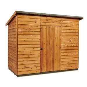 Durafuf 2.7 x 1.5m Cedar Coventry Corrugated Steel Roof Shed