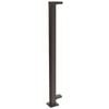 ProtectorAl 1010mm Black Aluminium Flanged End Balustrade Post