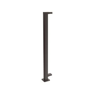 ProtectorAl 1010mm Black Aluminium Flanged End Balustrade Post