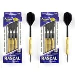 2x 12pc Formula Sports Rascal 24g Brass Barrel Darts Tempered Steel Tip