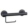 evekare Black Toilet Roll Holder Grab Rail