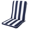 Mojo Cabana Stripe Navy Mid Back Cushion