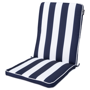 Mojo Cabana Stripe Navy Mid Back Cushion