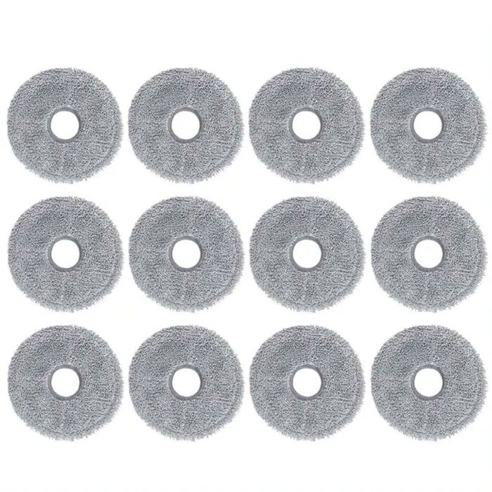 Hygieia 12x Mop Pads For Roborock Saros 10R & Z70, Qrevo Series (Curv, Edge, Master, C, S, L, MaxV)