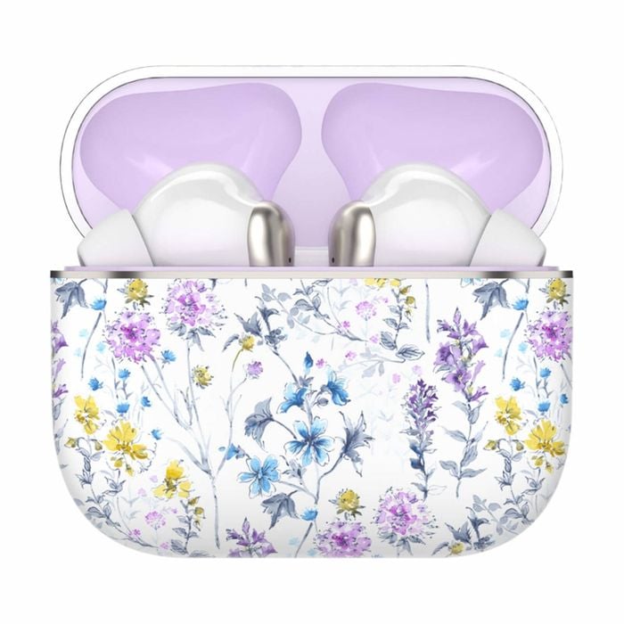 Laura Ashley Skylark Earbuds Wild Meadow Wireless Rechargeable Battery White