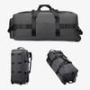 NNEOBA Roller Travel Duffel Bag with Fixed Casters Grey