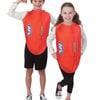 AFL Footy Tabard Costume Child Over Head Foam Tunic Printed Detail - Red
