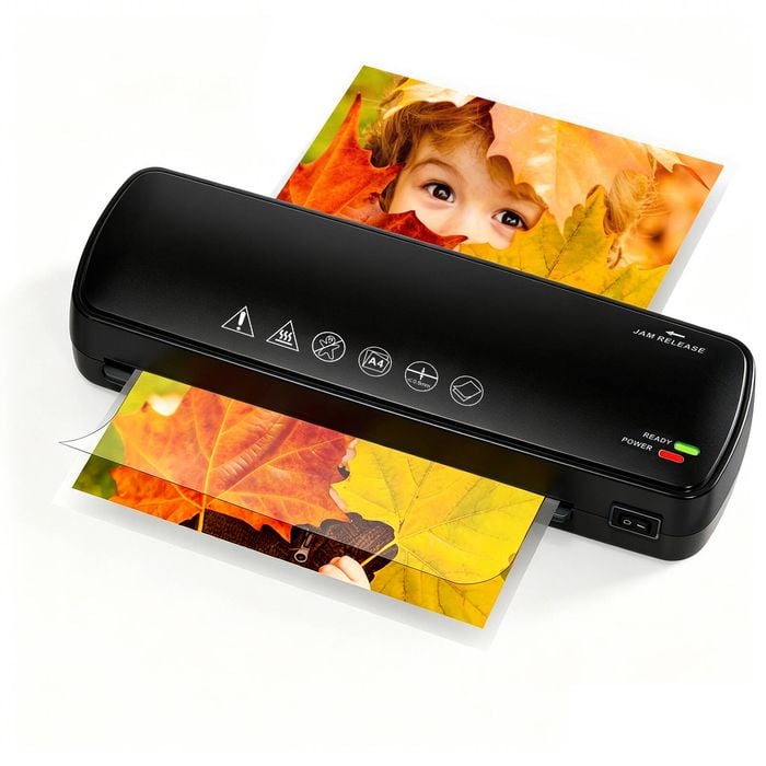 Advwin A4 Laminator With 5 Pouches, 220mm/min Speed, 3-5min Preheating, For Home Office School