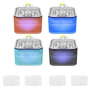 YES4PETS 3L Automatic Electric Pet Water Fountain Dog Cat Stainless Steel Dispenser 17x Filters