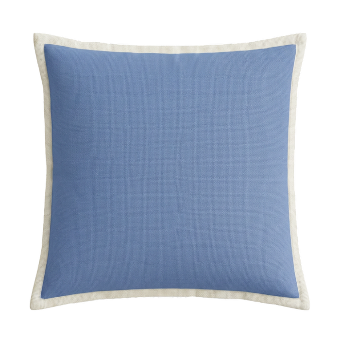 KAS AUSTRALIA 50x50cm Blue Manor Outdoor Cushion