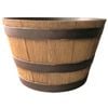 Northcote Pottery 57cm Natural Oak Whiskey Barrel Planter
