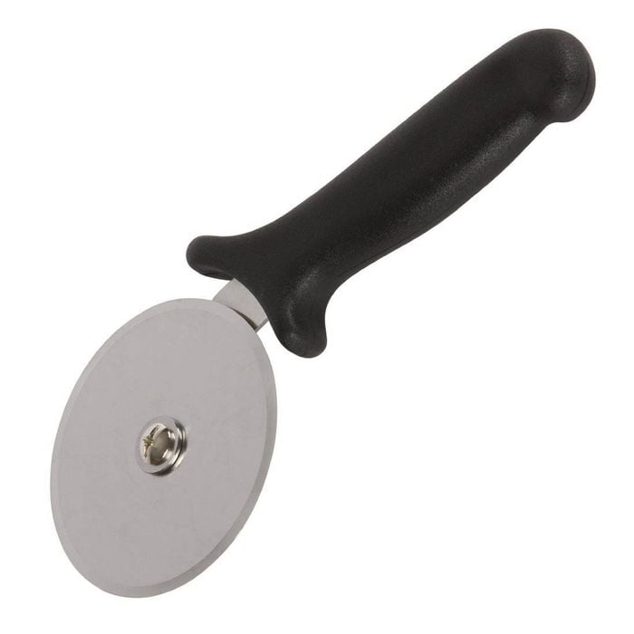 Hygiplas Pizza Wheel Cutter Stainless Steel Blade Black Handle 100mm Commercial Kitchen Utensil
