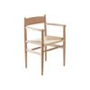 benssur RUNE Solid White Oak Paper Rope Dining Armchair Natural