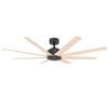 Vencha Titanic  RWS Tri-Control  1830mm ABS Blades DC Ceiling Fan - Black/Natural