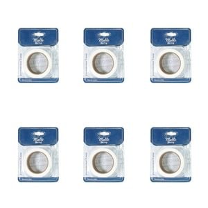 6pk Malli Sewing Hemming Diy Adhesive Sewing Fastening Tape 30mm X 18m Assorted