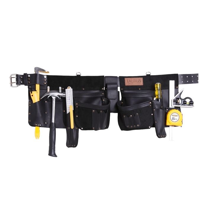Taurus Black Leather R/H Heavy Duty Super Yankee Split Apron