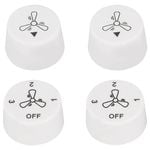 Arlec Wall Fan Controller Knob Replacement - 4 Pack
