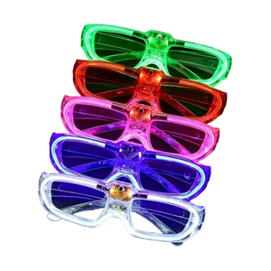 Lifebay Illuminate the Night: 10-Pack LED Glasses Featuring 5 Neon Light Modes