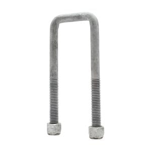 Sunrise U-bolts With Nyloc Nut 1/2" Galvanised - 45mm Square, 145mm - Ub45s145g