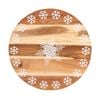 Bread And Butter 18 Inch Wooden Lazy Susan Tray Brown