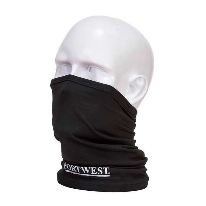 PORTWEST 360 DEGREE COOLING MULTIWAY SCARF - Black | One Size | 92%Cotton 8% Elastane