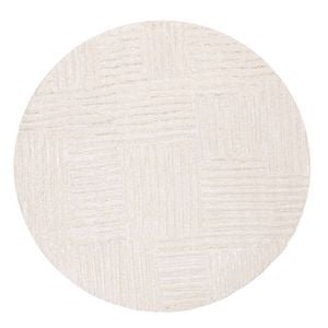 Loopsie-240cm X 240cm-arbori Ivory Abstract Round Rug