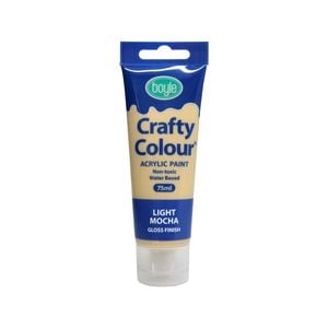 Boyle 75ml Light Mocha Crafty Colour Acrylic Paint