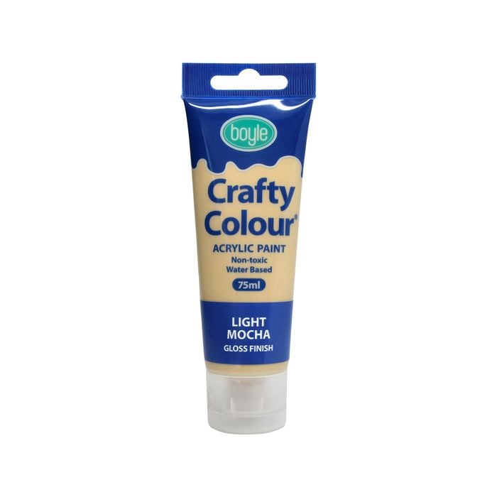 Boyle 75ml Light Mocha Crafty Colour Acrylic Paint