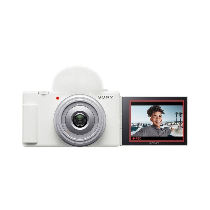 Sony ZV-1F Vlog Camera - White