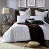 CottonMore 350TC Plain White Cotton Quilt Cover Set - King