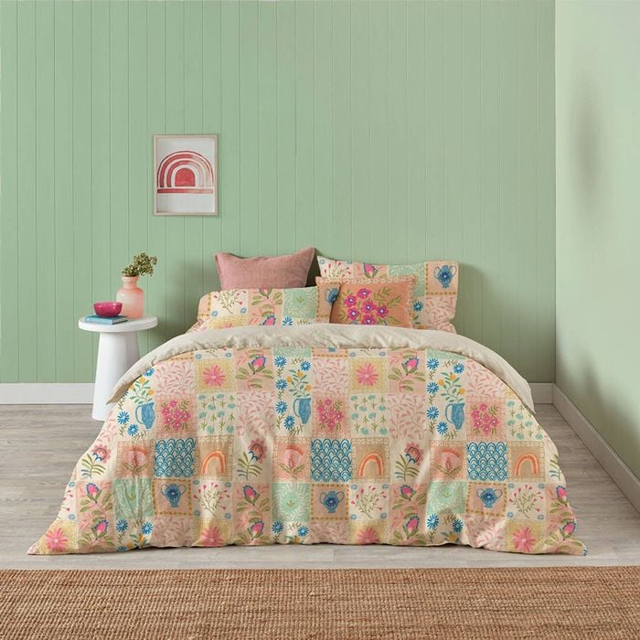 Kas Australia Coco Quilt Cover Cotton Pattern Design Multi Double