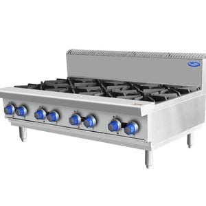 Cookrite 224mj/h Open 8 Burner Cook Tops Lpg At80g8b-c-lpg