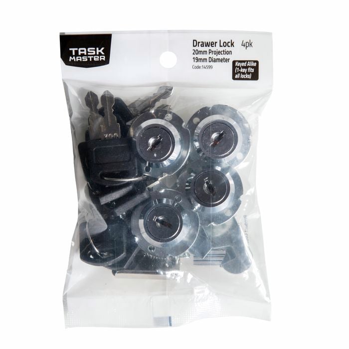 Taskmaster 19 x 20mm Drawer Lock Keyed Alike