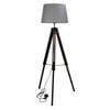 Oriel Lighting Trevi Complete Base & Shade Floor Lamp Grey