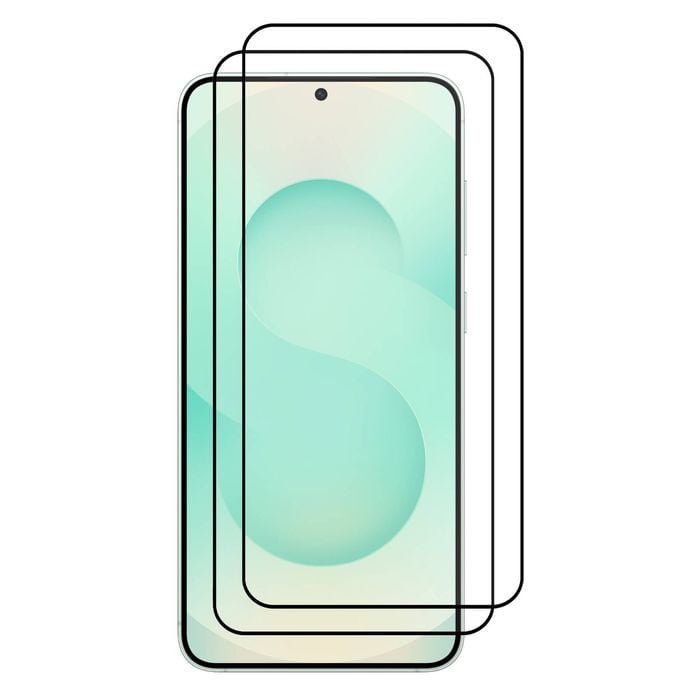 2 Pack MEZON Samsung Galaxy S25+ (6.7") Clear Premium Fingerprint Unlock 9H HD Tempered Glass