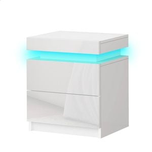 Bedside Table LED White